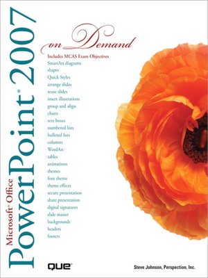 cover image of Microsoft Office PowerPoint 2007 On Demand